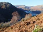 The upper reaches of Borrowdale in the frost shadow.