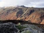 Across the valley Rosthwaite Fell and Glaramara.