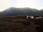 Sun rising behind Wetherlam.