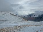 Middlefell in mid distance with Scafells in the distance.