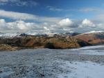 The east side of the langstrath valley now bathed in sunshine.