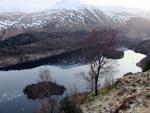 From Fisher Crag looking across Thirlmere to the Helvellyn ridge.