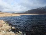 Wind coming straight across the tarn from Scafell.