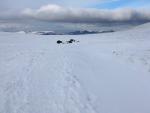 Just a few rocks to indicate the summit of Sticks Pass.