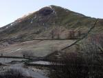 Hartsop Dodd.The route goes up left of the wall to the ridge.
