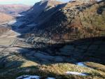 Looking back down the ridge to Hartsop village.