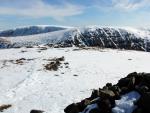 Thornthwaite Crag with High Street ridge beyond.