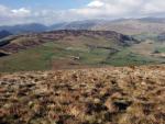 Looking back over Gowbarrow Fell from the top of Little Mell Fell.