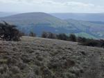 The descent from Great Mell Fell.Little Mell Fell in the distance.