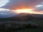 Dawn across the Dunnerdale Fells from Corney Fell road.