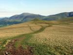 Calfhow Pike below on the detour to Clough Head.