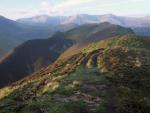 Looking back along the ridge from Ard Crags.