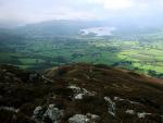 The heathery ridge down through the Doups.