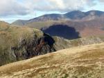 Blea Crags on the ridge up to Robinson.
