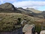 Great Knott, The Crinkles and Bowfell.