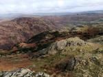 Looking across Yewdale Fells to Holme Fell.