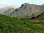 Close up of the Langdale Pikes. 