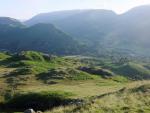 Helm Crag in the middle distance from Silver How.