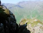 Close up of Bowfell from one of gullies on Pike O Stickle.