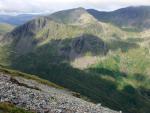 Close up of Dollywaggon Pike.