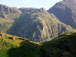 Close up of Pen perched on top of Esk Buttress.
