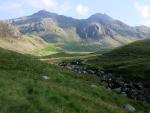 Scafell Pike and Ill Crag on the skyline.