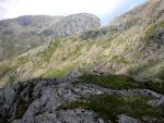 Scafell East Buttress in the distance.