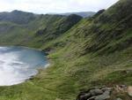 Striding Edge rising up from Red Tarn.