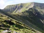 Helvellyn  and Swirral Edge from the descent to Keppel Cove.