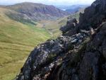 N. E. ridge descent.