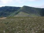 Helvellyn Lower Man centre skyline, from White Side.