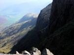 Looking past Bowfell Buttress to Great Slab.