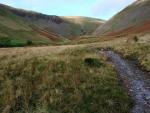 A peep around the corner to catch a glimpse of Cautley Spout.