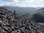 From the screes below Yarlside looking towards Baugh Fell.