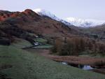 I will be heading for the white cottages before taking a track that runs just above the stone wall towards Greenburn.