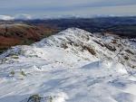 Looking back down to Birk Fell from Wetherlam Edge.