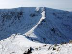 Looking back along Swirral Edge.
