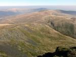 The track down to Glenderemackin col leading to Bwscale Fell in the distance.