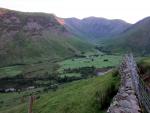 Looking towards Wasdale Head and Mosedale from the climb up to Lingmell.