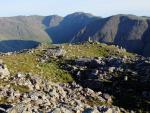 Looking back down to Lingmell.
