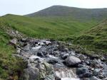 Looking back up the gill to Scafell.
