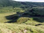 Climbing up from the Drumlins in Dodd Bottom.