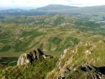 Black Combe centre skyline with Stickle Pike in the centre of the picture. From Caw.