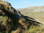Looking to Mosedale cottage from the slopes of Brunt Tongue.