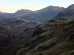 Esk Pike and Bowfell close up.
