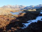 The Scafells from Border End. Esk Pike and Bowfell to the right.