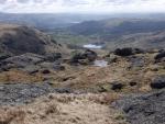 From Blake Rigg looking down to Little Langdale Tarn.