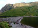 Rainsborrow Crag from Kentmere reservoir.