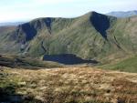 Yoke and Ill Bell above Kentmere Reservoir.