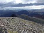 Looking south down the ridge from Scafell.